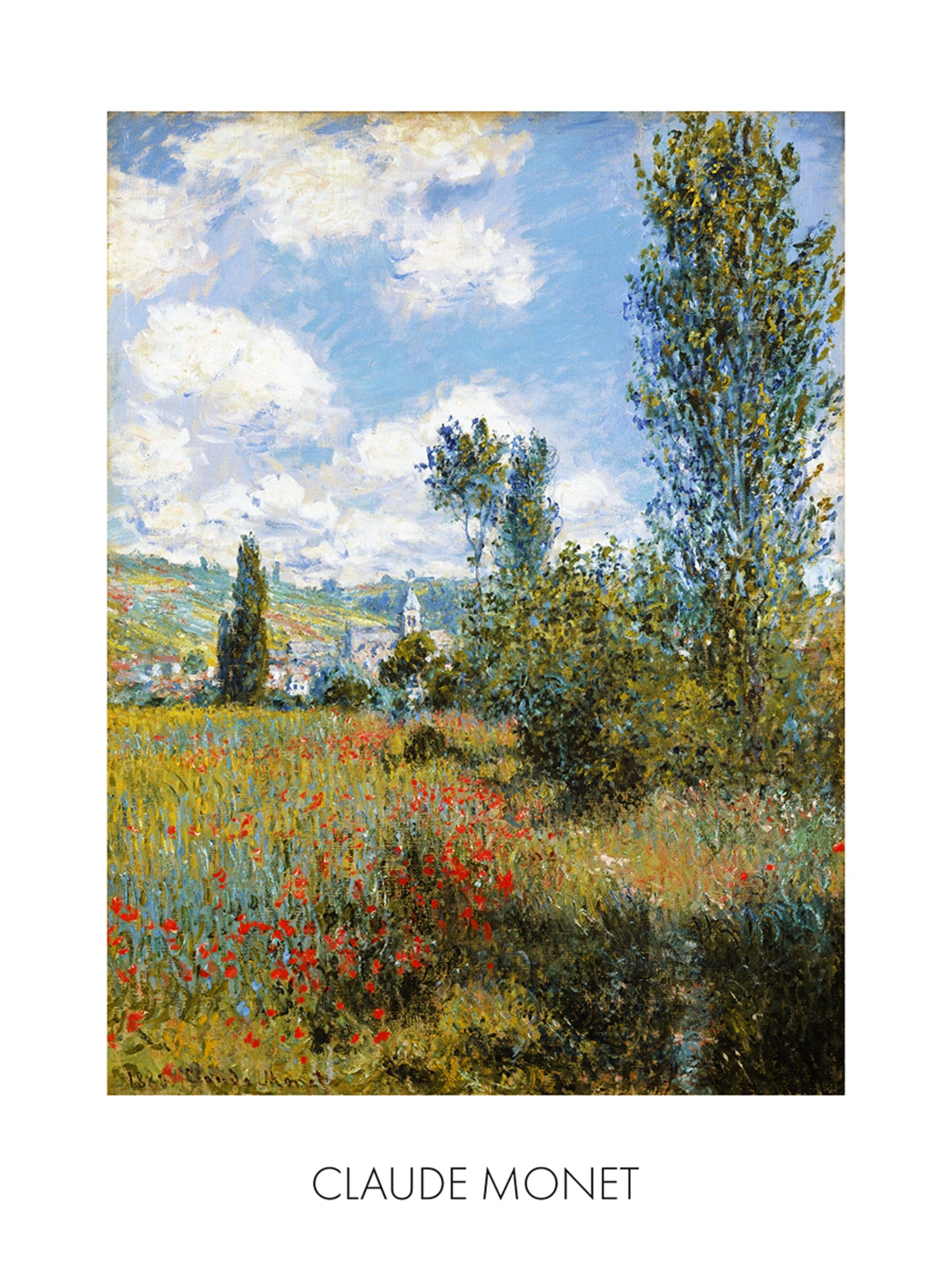 Kunstdruk Claude Monet - Ile Saint-Martin 60x80cm
