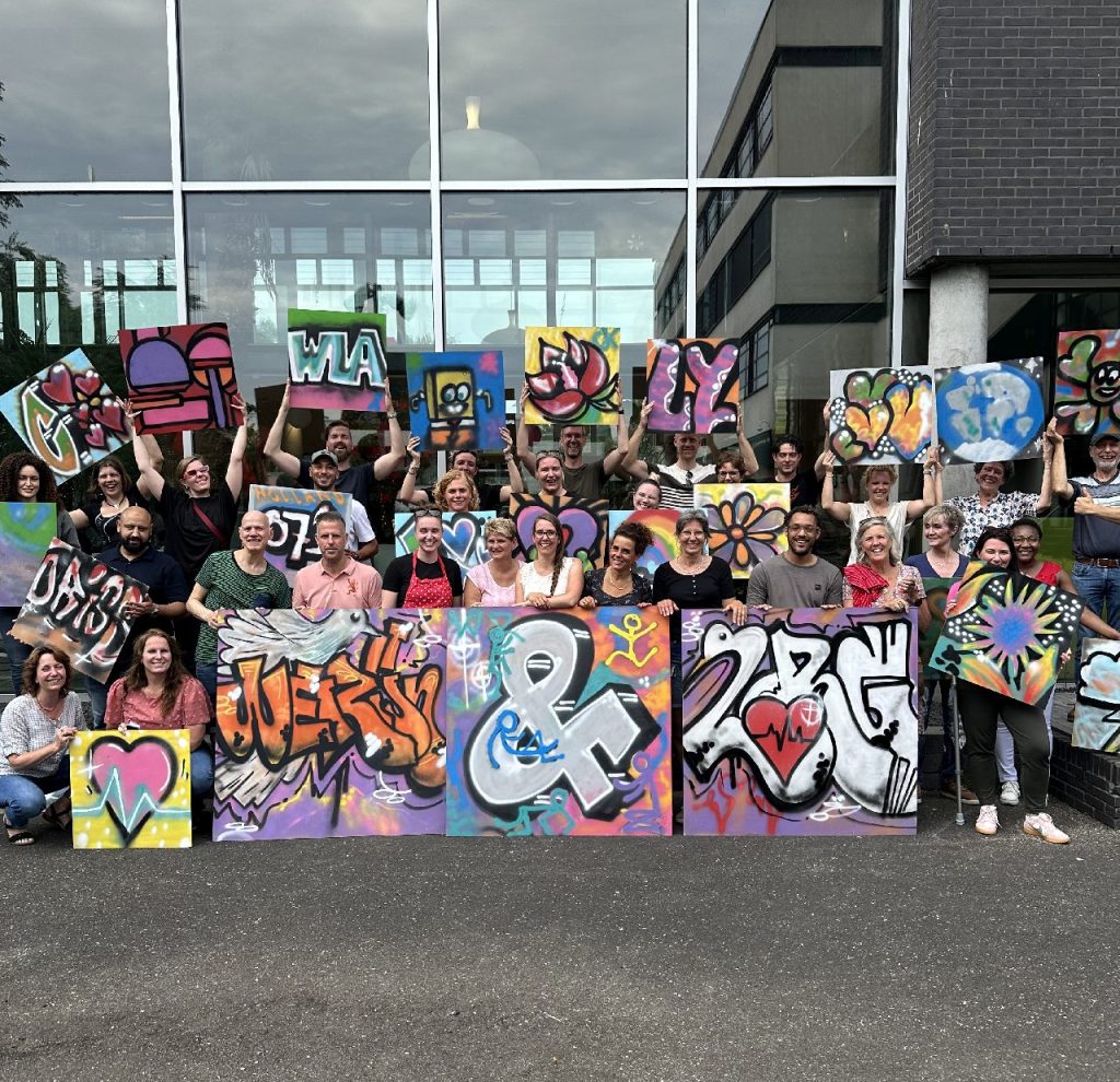 Creatief teambuilding uitje voor bedrijven Graffiti workshop
