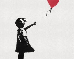 Kunstdruk Banksy - Girl with Balloon 50x50cm