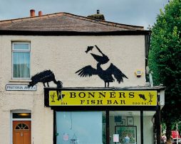 Kunstdruk Banksy - Pelikane Fish and Chips 70x50cm
