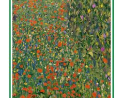 Kunstdruk Gustav Klimt - Poppy Field 25x70cm