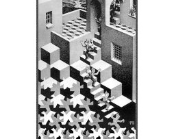 Kunstdruk M.C. Escher Kreislauf 55x65cm