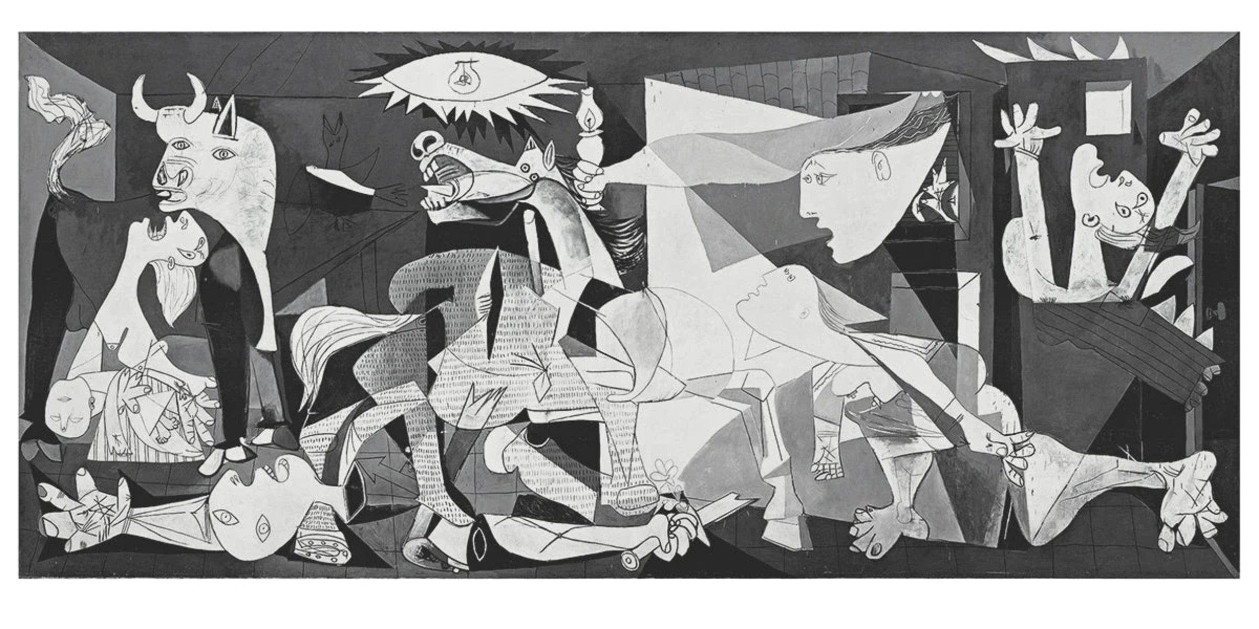 Kunstdruk Pablo Picasso - Guernica 100x50cm