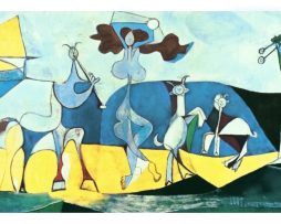 Kunstdruk Pablo Picasso - La joie de Vivre 100x50cm