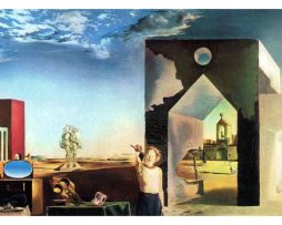 Kunstdruk Salvador Dali - Banlieue de la Ville 100x50cm