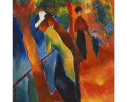 Kunstdruk August Macke - Strada soleggiata 60x80cm