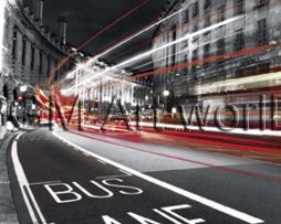 Kunstdruk Jean-Jacques Bernier - Bus Lane 50x70cm