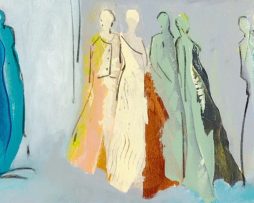 Kunstdruk Cilia De Munnik - Begegnungen I 100x35cm