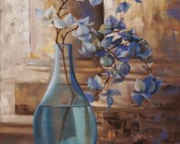 Kunstdruk L. Montillio - Blue Glass Still I 40x50cm