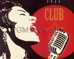Kunstdruk Marco Fabiano - Jazz Club 70x70cm