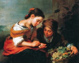 Kunstdruk B.E. Murillo - Die kleine Obsthändlerin 48x69cm