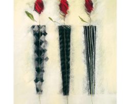 Kunstdruk Marilyn Robertson - Rot und Schwarz II 50x60cm