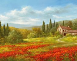 Kunstdruk Heinz Schölnhammer - Tuscan Beauty II 100x50cm