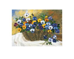 Kunstdruk Ute von der Wehl - Bunt gemischt 50x42cm