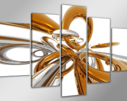 Schilderij - Abstract, 200x100cm 5-luik