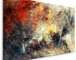 Schilderij - Donkere Abstractie, 5 maten, Premium Print