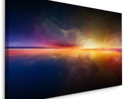 Schilderij - De Horizon, Abstract, Print op Canvas, Premium Print