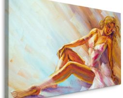 Schilderij - Ballerina, Print op Canvas, 5 maten