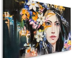 Schilderij - Portret van een Dryade, Premium Print
