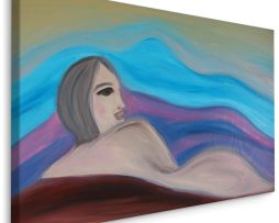Schilderij - Abstracte Vrouw, 5 maten, Premium Print