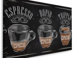 Schilderij - Koffie, Espresso, Reclame, Premium Print