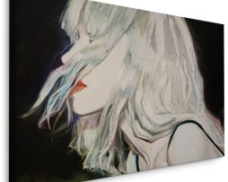 Schilderij - Moderne Vrouw, Premium Print op Canvas