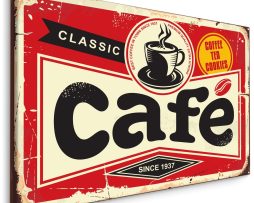 Schilderij - Classic Café, 5 maten, Premium Print