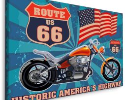 Schilderij - Route 66, Historic America's Highway, Premium Print