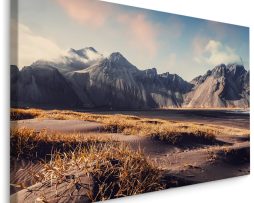 Schilderij - Vestrahorn Berg, IJsland, Premium Print