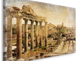 Schilderij - Forum Romanum, Premium Vintage Print, 5 maten