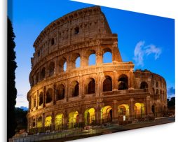 Schilderij - Het Colosseum bij avond, Premium print, 5 maten