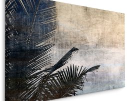 Schilderij - Abstracte palm bladeren, premium print