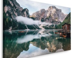 Schilderij - Lago di Baies, Italië, 4 maten, Premium print, wanddecoratie
