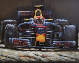Schilderij - Metaalschilderij - Red Bull Racing, Formule 1, F1 - 120x80cm