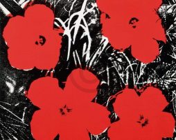 Kunstdruk Andy Warhol - Flowers Red 1964 91x91cm