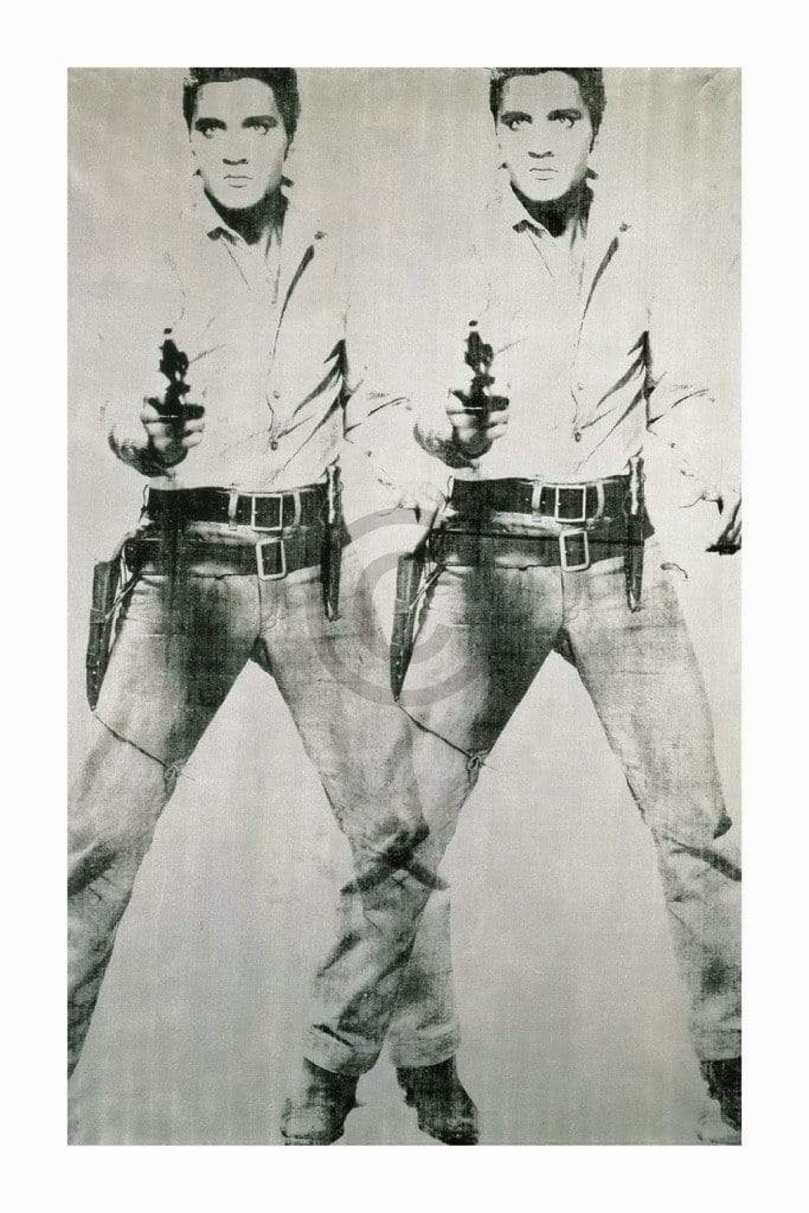 Kunstdruk Andy Warhol - Elvis 1963 Double 60x90cm