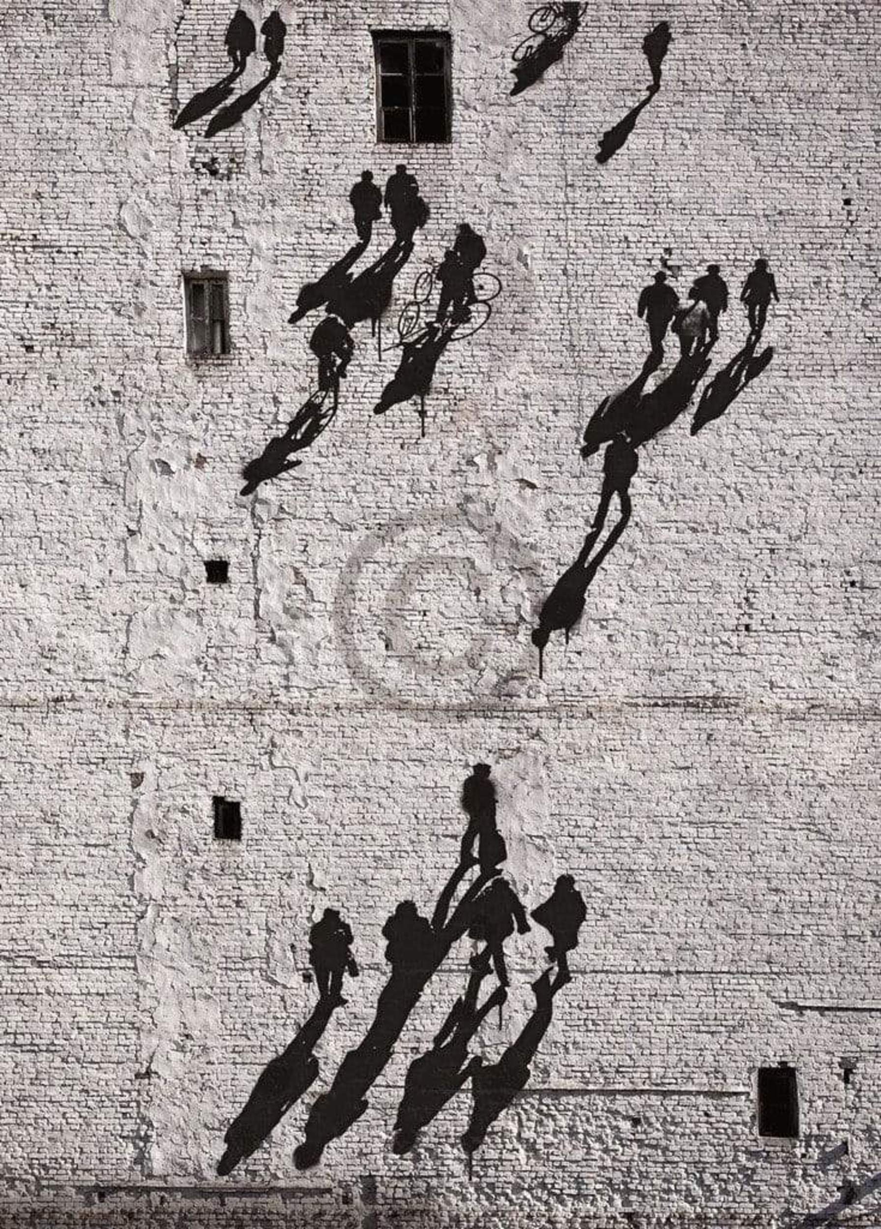 Kunstdruk Edition Street - Walking the Wall 50x70cm