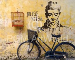 Kunstdruk Edition Street - No self no fear 50x70cm