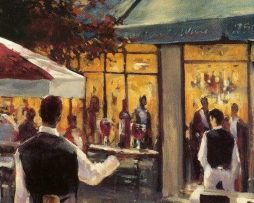 Kunstdruk Brent Heighton - 5th Ave Cafe 40x80cm