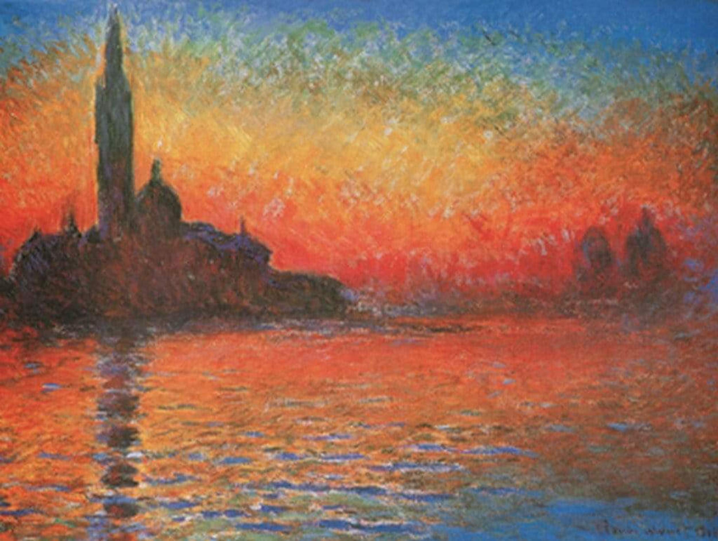 Kunstdruk Claude Monet - Crepuscolo 80x60cm