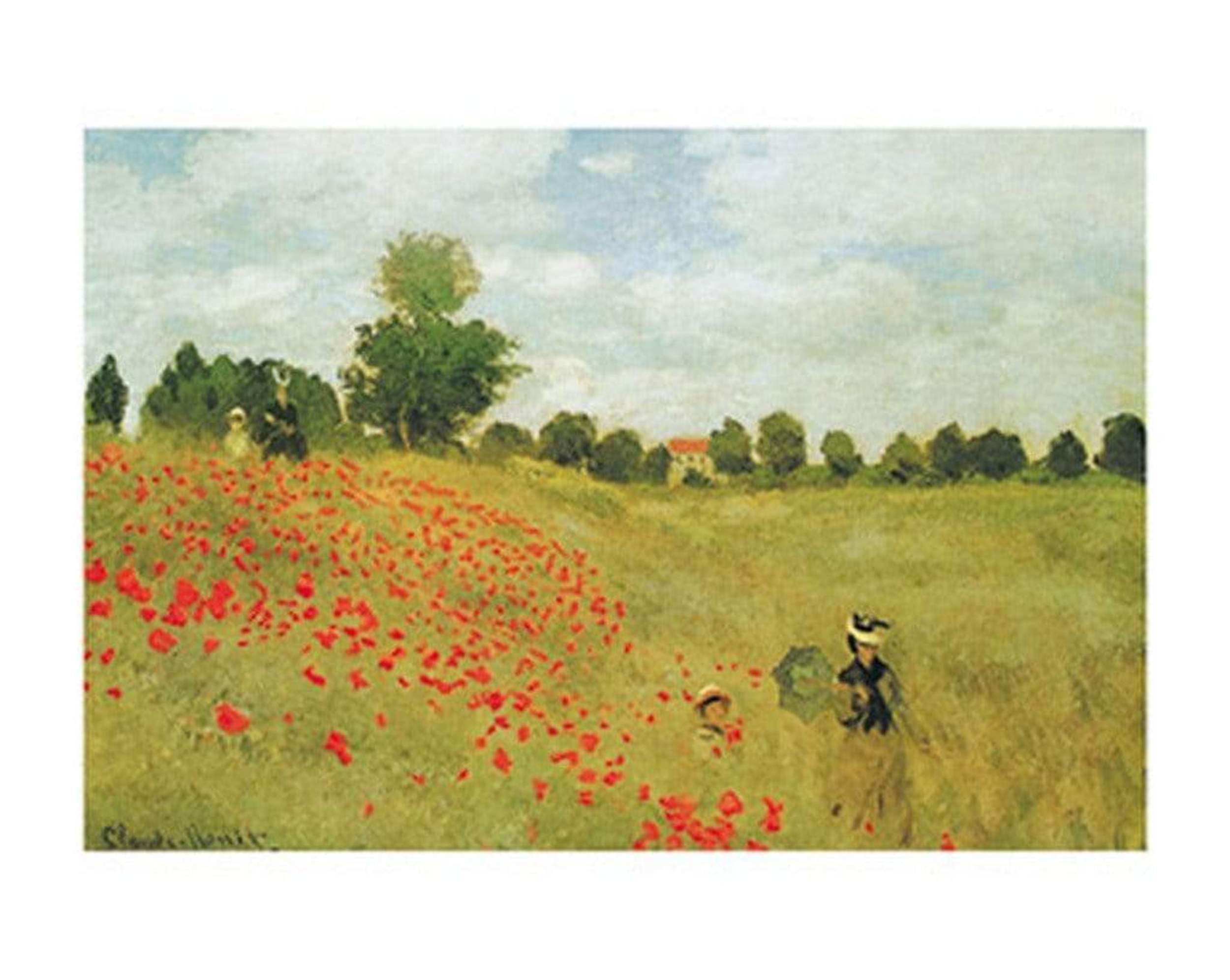 Kunstdruk Claude Monet - Papaveri 50x40cm