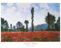 Kunstdruk Claude Monet - Field of Poppies 80x60cm