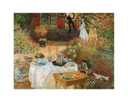 Kunstdruk Claude Monet - Le dèjeuner 70x50cm