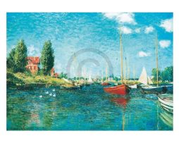 Kunstdruk Claude Monet - Red Boats 80x60cm