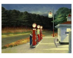 Kunstdruk Edward Hopper Gas 40x30cm