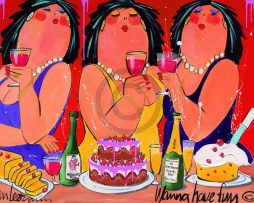 Kunstdruk El van Leersum - Wanna have fun 80x60cm