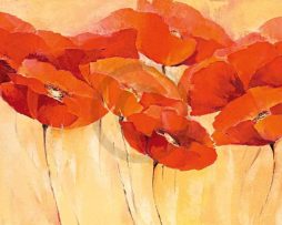 Kunstdruk Elena Filatov - Mohnparade II 138x76cm