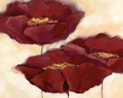 Kunstdruk Elena Filatov - Mohn in Milch II 70x70cm