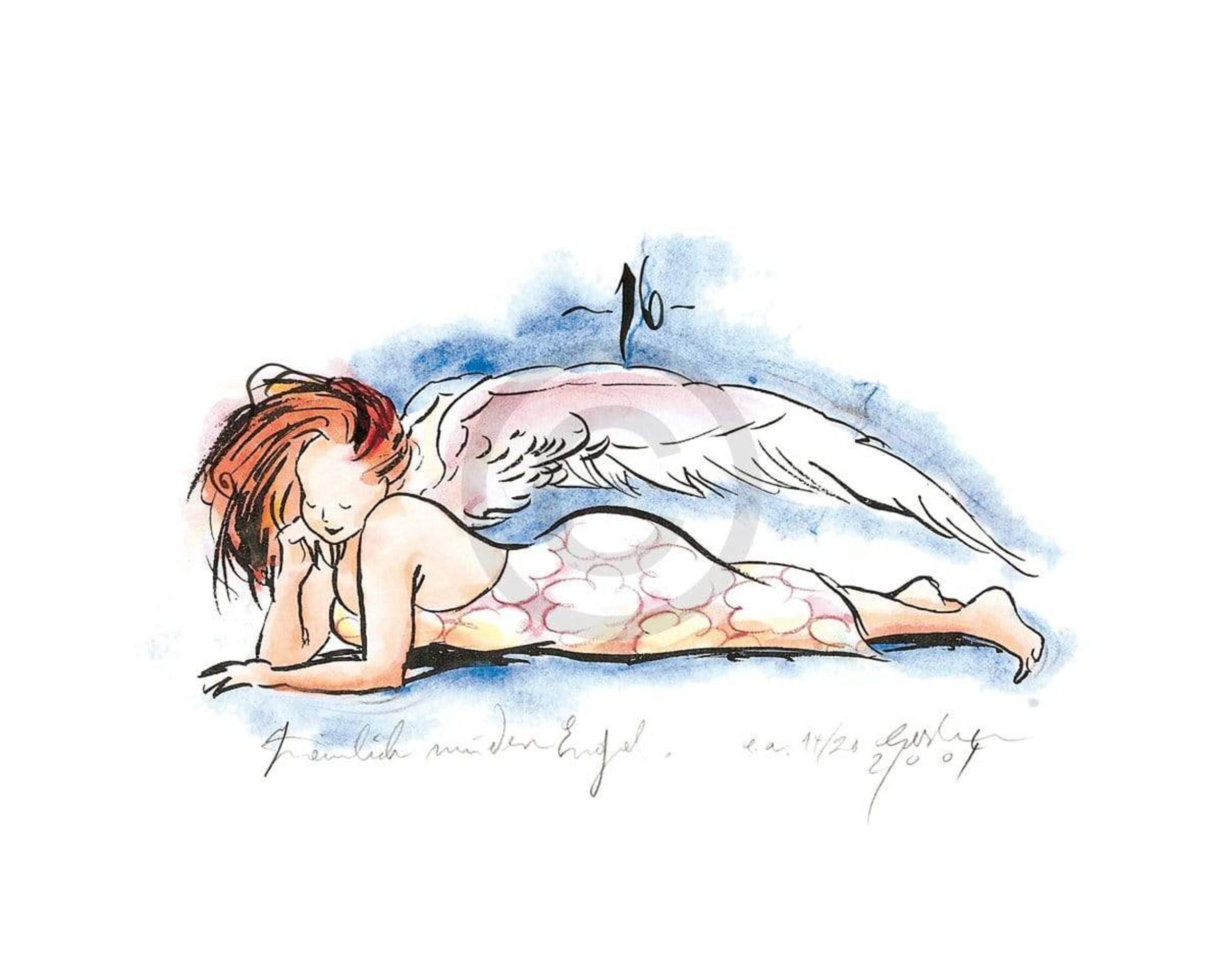 Kunstdruk Sabine Gerke - Engel Nr. 16 30x24cm