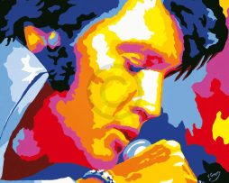 Kunstdruk Vladimir Gorsky - Elvis 85x85cm